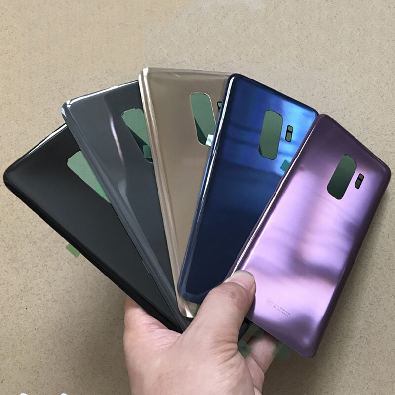 For SAMSUNG GALAXY S9 G960 G960F Battery Cover Back Glass Cover S9+ S9P S9 PLus G965 G965F Battery Cover Rear Door Housing Panel