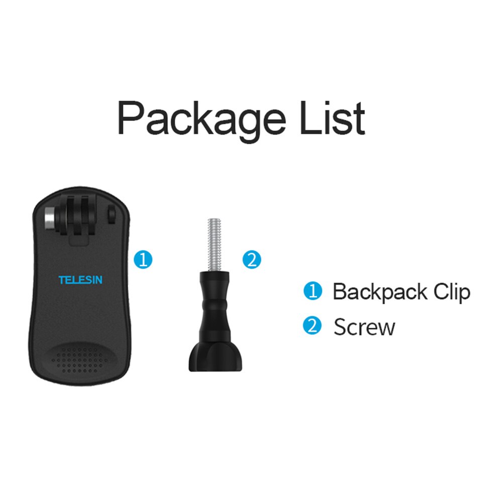TELESIN soporte para teléfono móvil para Gopro Hero 4 5 6 7 8 Universal mochila Clip pecho soporte fijo multifunción Live Accesorios