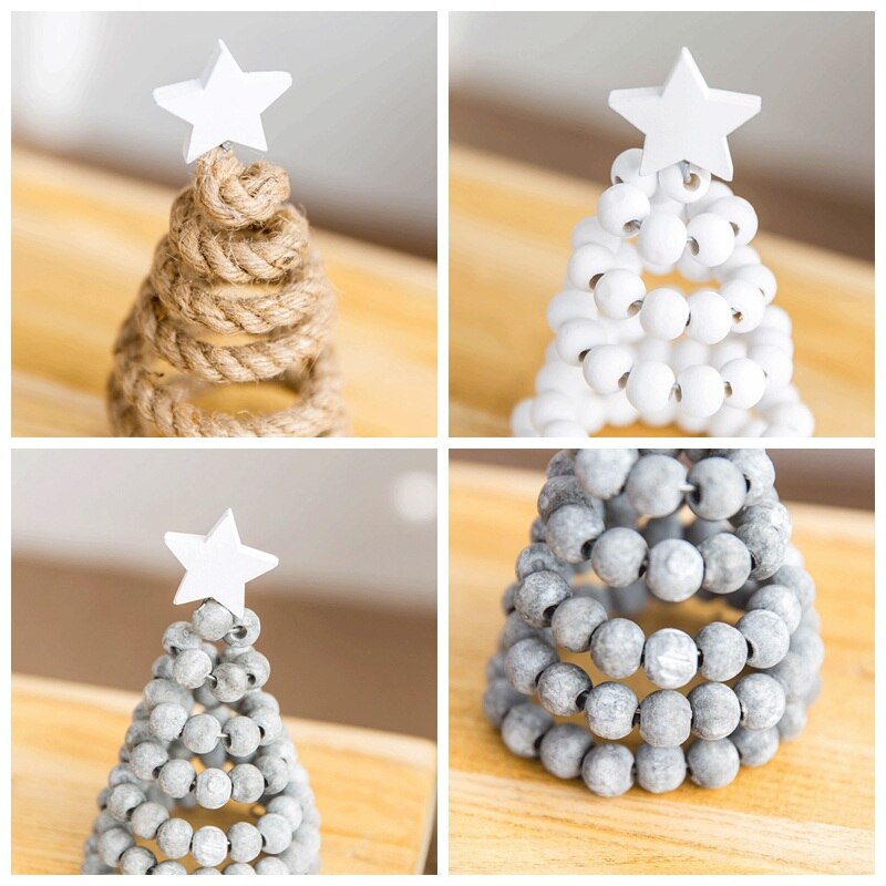 Kerstboom Ornamenten Met Houten Star Xmas Boom Topper Home Decoratieve