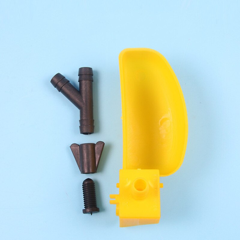 Produktbild von 12 Wachtel-Wasserbecher – PP-Kunststoff, Gelb, 11,8 Cm Länge, Automatische Befüllung, Für Tauben Und Kleinvögel, Geeignet Für 9,5-mm-Rohr, Inkl. Zubehör