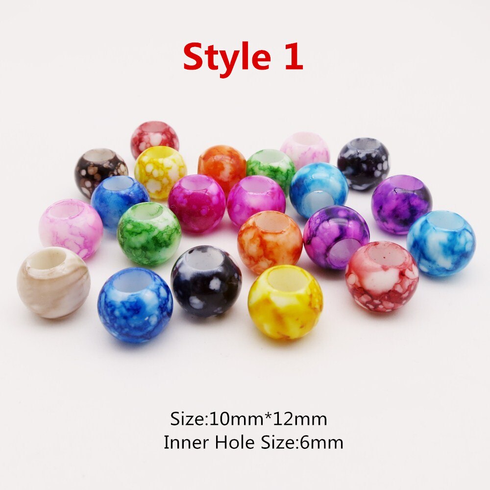 20pcs-50pcs coloured Crochet kids Braids hair braid dread dreadlock beads rings tube Braiding Hair girls women accessories