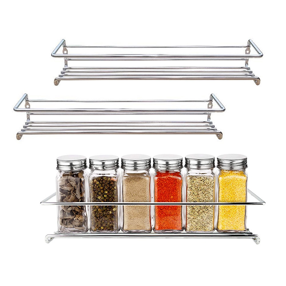 Space Saving Spice Racks Chrome Spice Holder For W... – Vicedeal