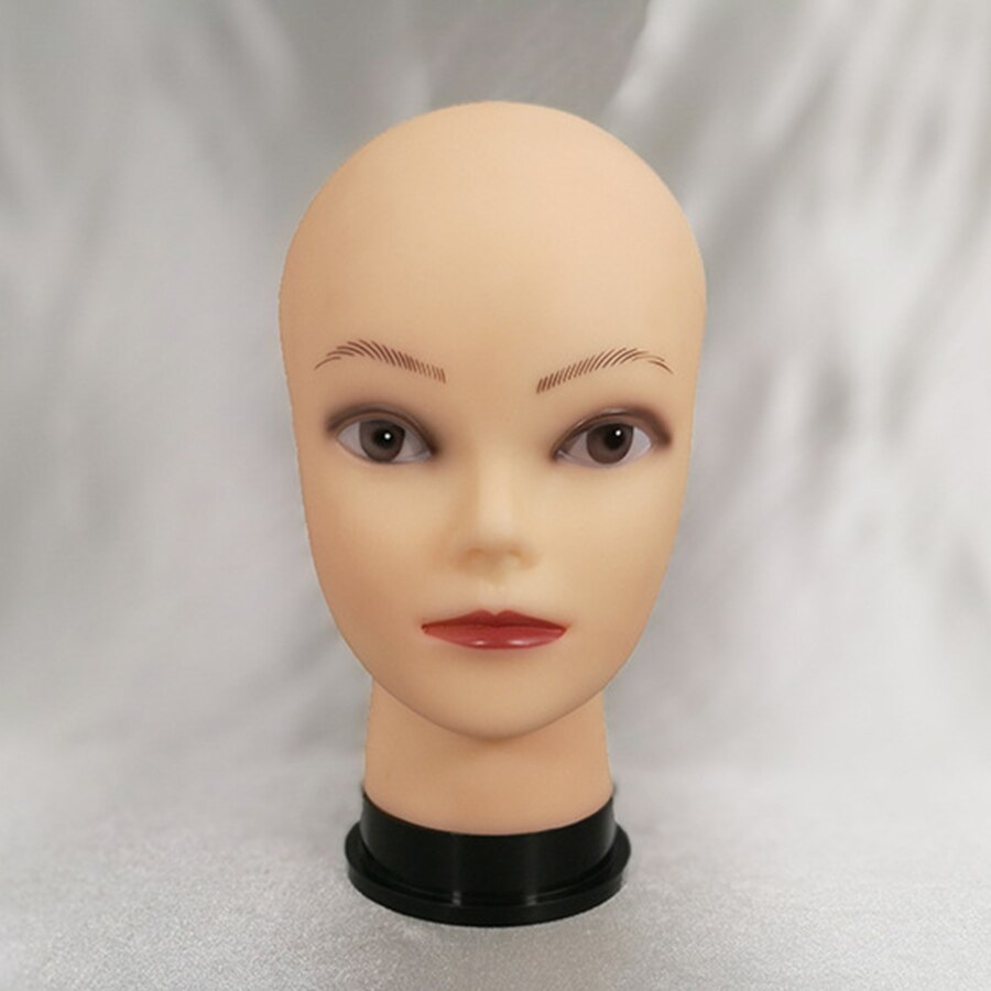 Wig Stand Mannequin Head for Wigs Display and Making Manikin Bald PVC Displaying Heads With Shoulder: dizuo-2