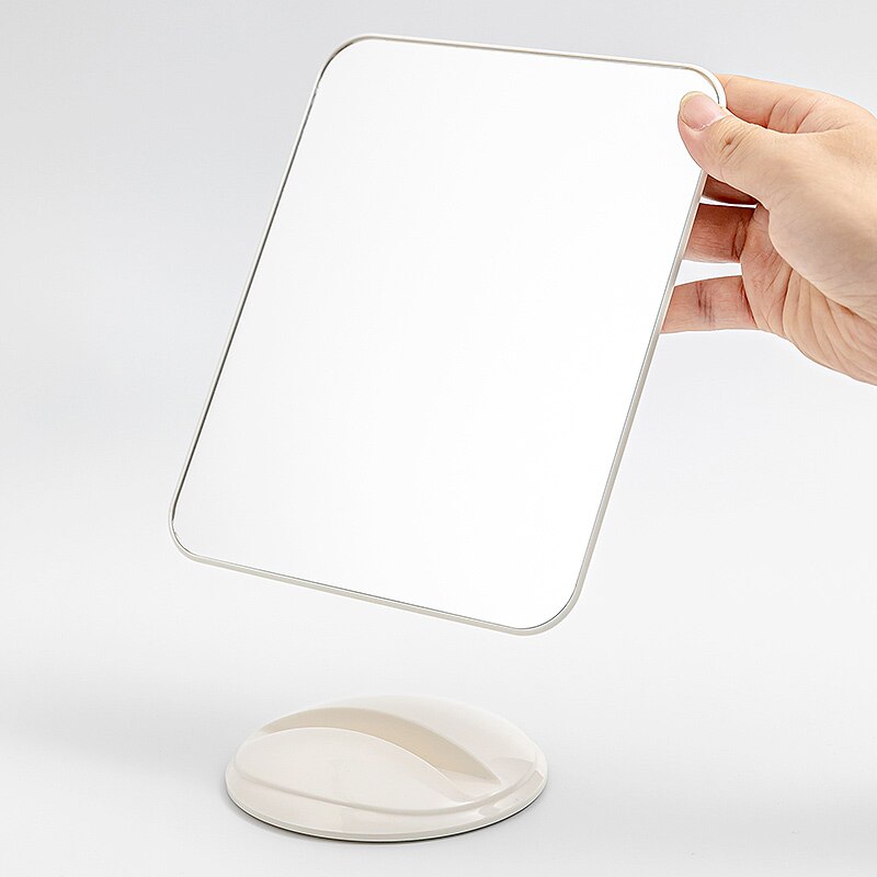 Horizontal and vertical simple vanity mirror with base Makeup Mirror Bathroom Travel