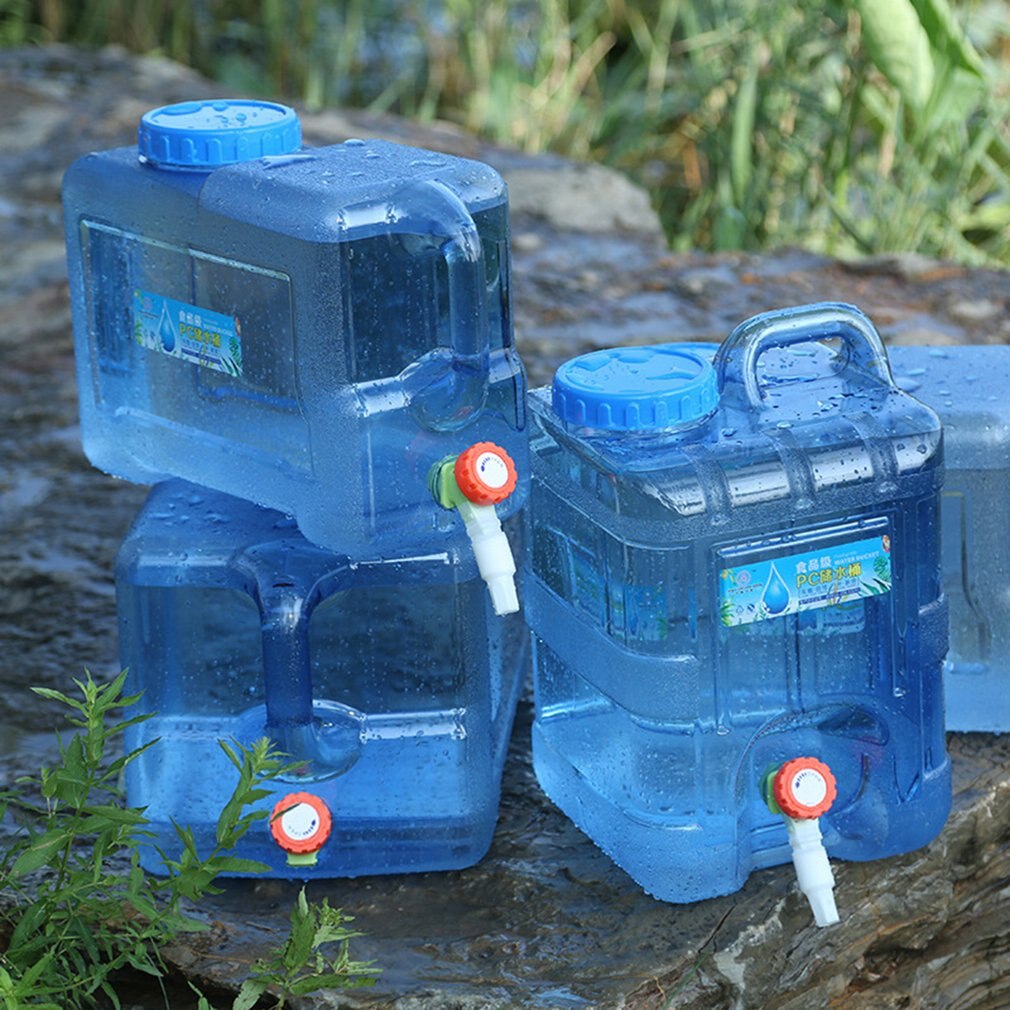 Thuis Outdoor Water Srotage Emmer 5L Water Tas Grote Capaciteit Pc Water Bus Auto Opslagtank Water Container Met Kraan