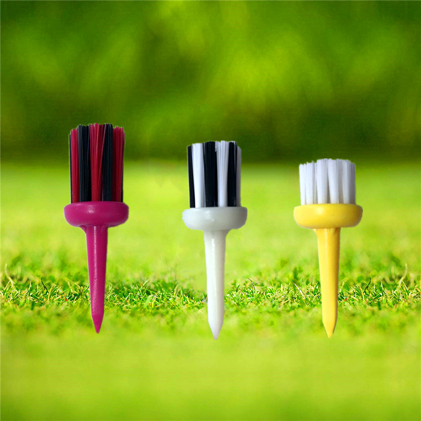 Golf Borstel Club Borstel Tees Verschillende Grootte 3 Kleuren Driver Training Aid Accessoire Tool Bal Houder Nylon Wrijving 3 stks/set