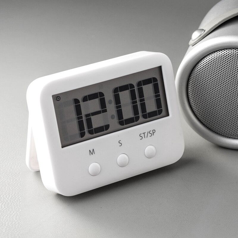 Mini Clock Battery Operate Simple Basic Operation Desktop Digital Electronic Mute Compact Portable for Travel Desk Shelf Bedside