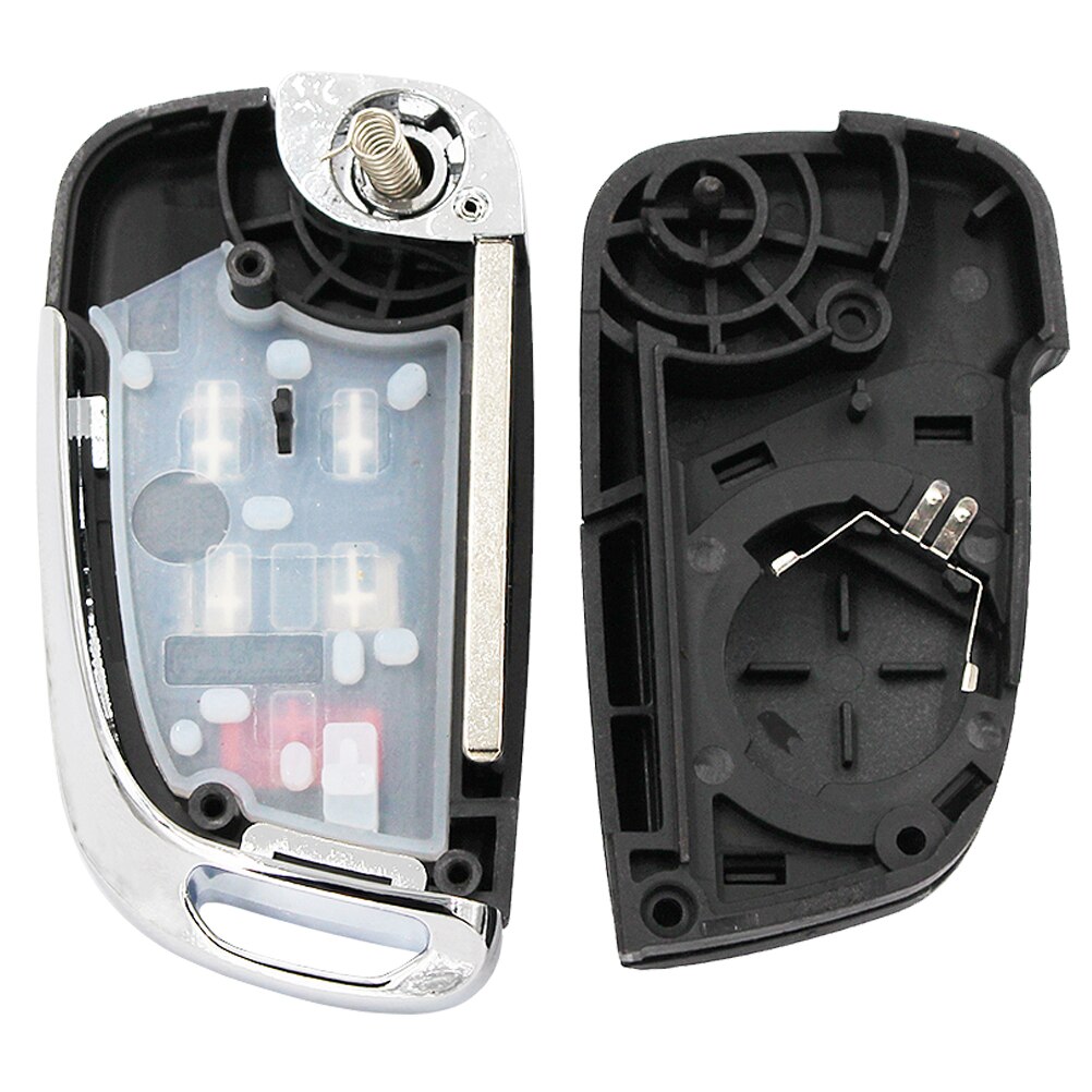 Plegable, abatible clave funda carcasa Fob 5 botones modificados Control remoto para Chevrolet Malibu Equinox Cruze Sonic Camaro