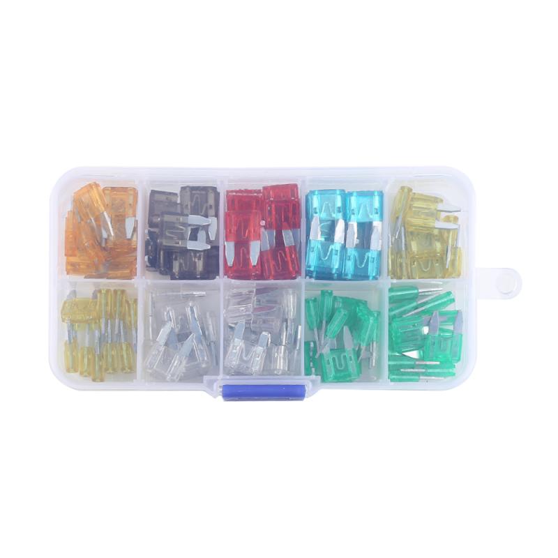 120Pcs Universal Mini Assorted Blade Fuse Kit Set ... – Grandado
