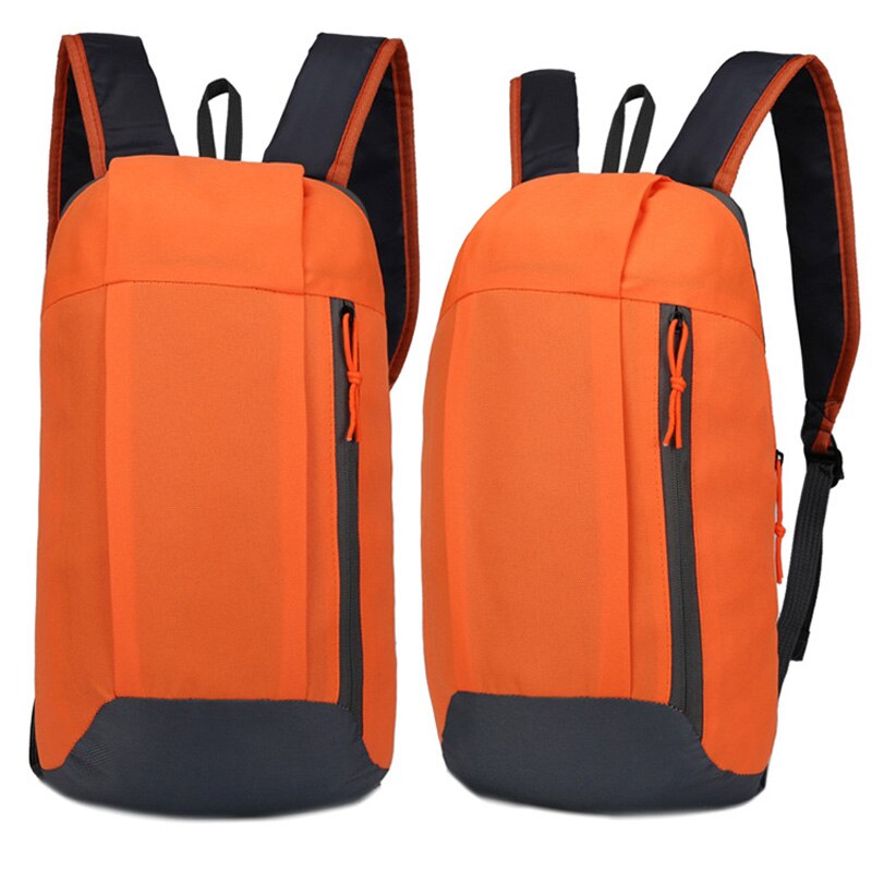 10l mænds ultralette folde rygsæk, vandtæt kvinder sports rygsæk, udendørs vandring camping børn klatring lille taske: Orange