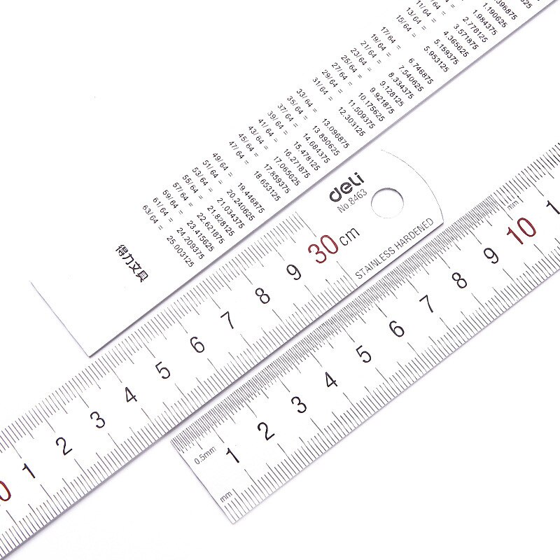 With the scale ruler mapping measurement of office stationery 15cm/20cm/30cm/50cm stainless steel ruler steel cutting ruler