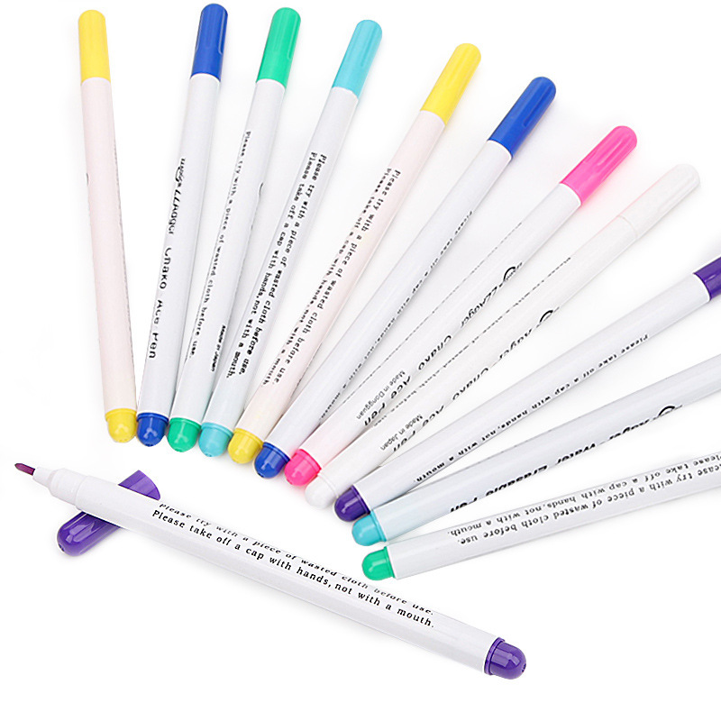 Stylo marqueur pour tissu à encre effaçable qui disparaît, point de croix, effaçable à l'eau, outils de couture pour Quilting sur mesure, couture, 1/2/3 pièces