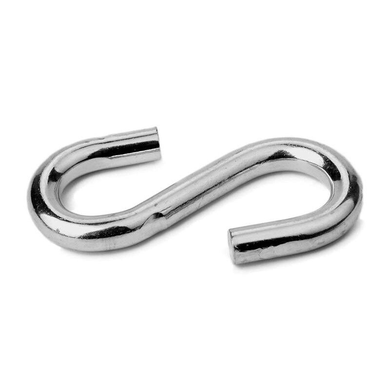 Heavy Duty S Hooks Ultra Thick Hammock S Shaped Hooks Galvanized Utility Hanger, Pack of 2 CNIM