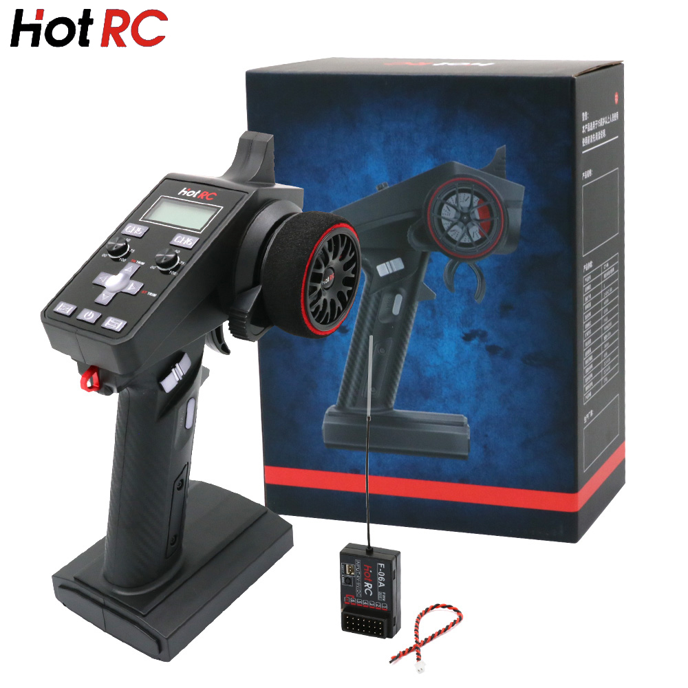 Hotrc rc CT-6A CT6A CT 6A 4-9V 2.4GHz 6CH Transmitter F-06A F06A PWM Receiver For RC Model Car/Ship/Tank (CT600 CT-600)