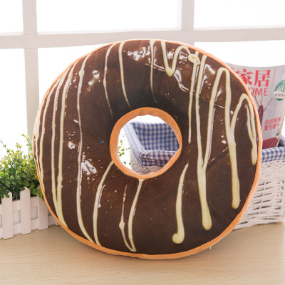 Funny Chocolate Donuts Sofa Seat Cushion Christmas Donuts Pillowcase Xmas Kid Toy Car Mats 40cm No Filling: A