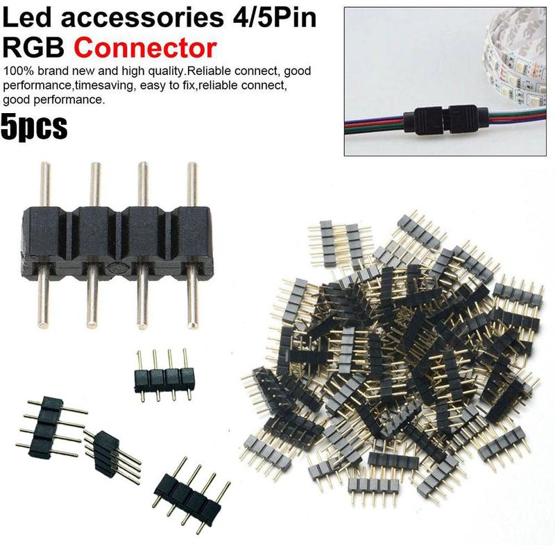 4-- pins mannelijke naar mannelijke stekkerconnector 3528 5050 rgb led-lichtstrip  e3 z 7