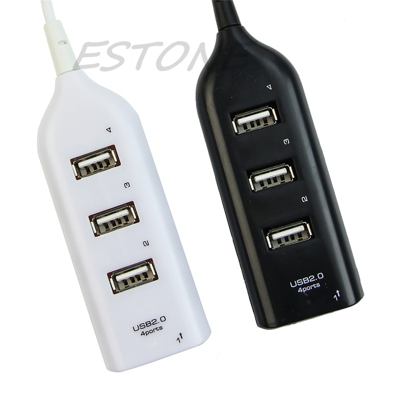 4 Port 480Mbps High Speed Mini USB 2.0 Splitter Split Hub Cable Adapter PC Laptop Notebook