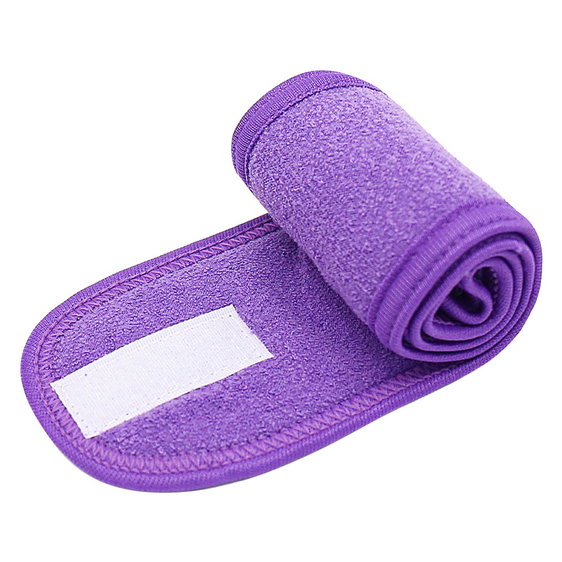 1Pcsvelcro Sport Yoga Double-Layer Hoofddoek Zweet Band Hoofd Hoofd Bands Voor Vrouwen Luxe Athletic Hoofdband Hoofdband: 1pcs Purple