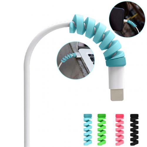 Set Of 4 Spiral Silicone Cable Protectors For Android And IPhone Devic &ndash; Online Shopping In