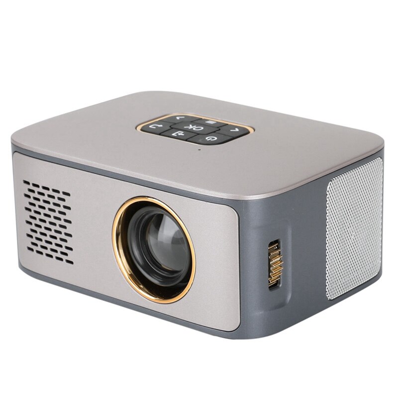 Projector SD40 1000 Lumens 1080P Mini Household Parent-Child Portable Projector Mini LED Tv(EU Plug)