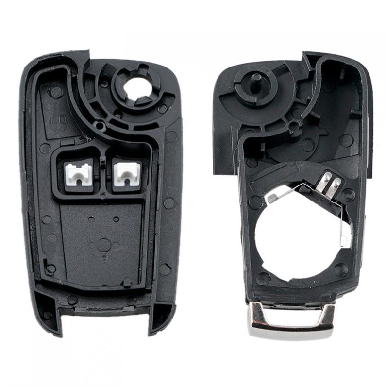 Funda de repuesto para mando a distancia de coche, carcasa plegable con 2 botones, para Opel, Vauxhall, Astra, Insignia, Vectra, Corsa, Zafira