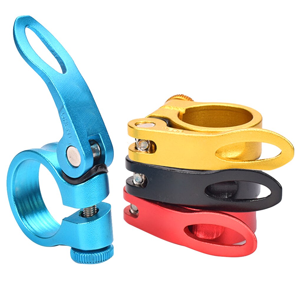 Reserve eenvoudig te installeren fiets herbruikbare duurzame zadelpenklem aluminiumlegering accessoires lichtgewicht snelspanner vervanging