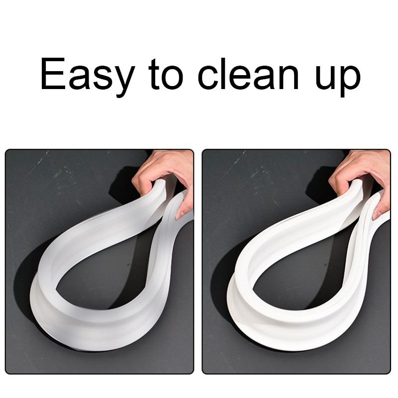 Taśma blokująca wodę elastyczna silikonowa bariera wodna bezzapachowa wodoodporna i odporna na pleśń bariera wodna robić łazienki # y nowość