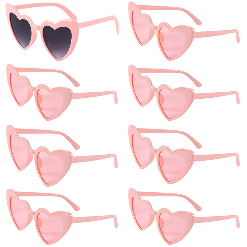 6/8 Stück Bachelorette Junggesellinnenabschied Weiß Rosa Sonnenbrille Herz Brille Braut zu sein Brautjungfer Hochzeit Brautparty Dekore: Olive