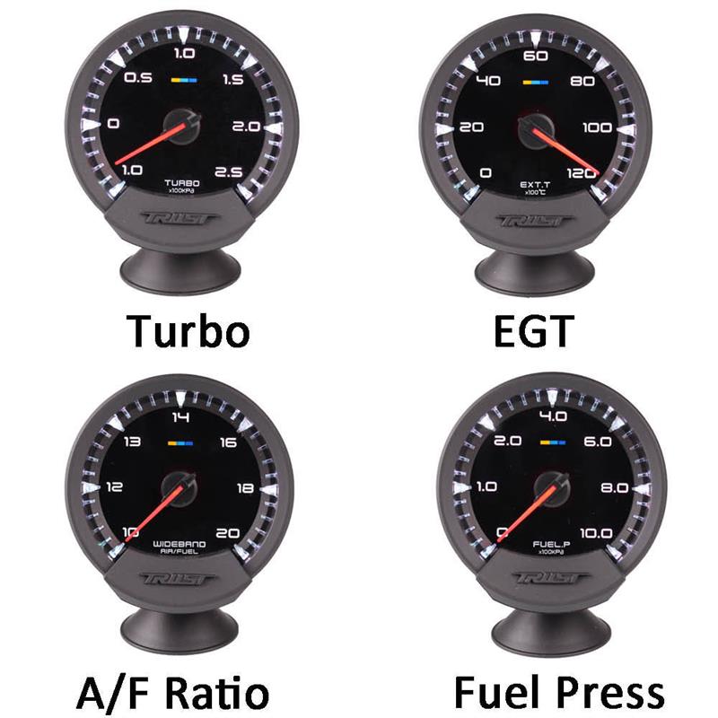 60Mm 2.5Inch Auto Gauge 7 Kleuren Turbo Boost Volt... Grandado