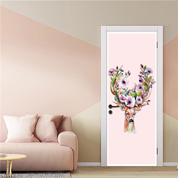 Europese Restaurant Deur Sticker Universele 3D PVC Behang DIY Waterdichte Muurschildering Sticker Voor Woonkamer Slaapkamer Home Decor: MT253-A