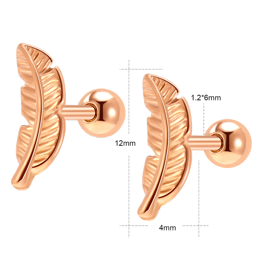 ZS Punk Style Stud Earrings soe Women Stainless Steel Earrings Snake Shape Ear Piercing Jewelry Accessories Girls: 5