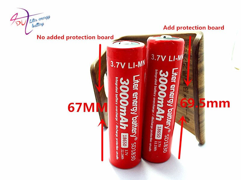 2 STUKS Originele Liter energie batterij 18650B SD18650 Oplaadbare Li-Ion batterij 3.7 V 3000 mAh