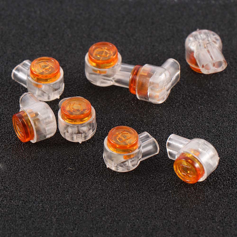 50/100 pcs Rj45 Connector Crimp Connection Terminals K1 Connector Waterproof Wiring Ethernet Cable Telephone Cord Term
