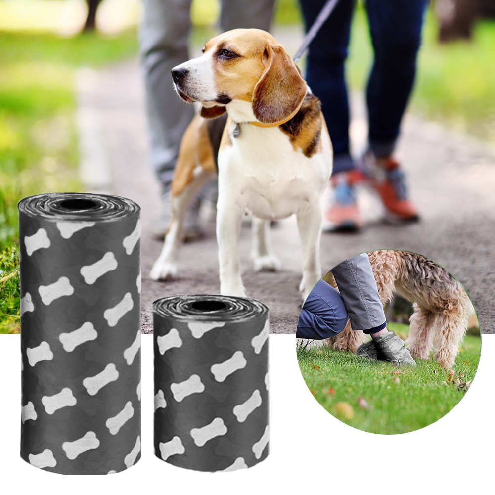 15/30/45/90/150 pièces Chien Dégradable Sac Poubelle Chien Merde Sacs Épais Et Solide Caca Sacs Pour Chiens Pour Pelle Pince