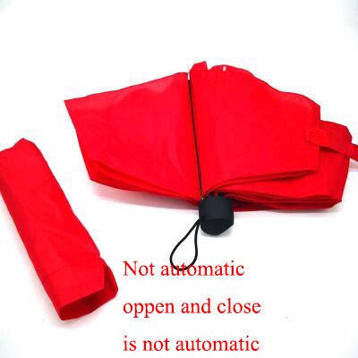 Red Fully Automatic Folding Umbrella Rain Women Wedding Bride Umbrellas Female Windproof 10 Ribs Goddess Paraguas Manual: not automatic style