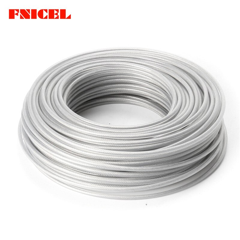 3.0mm 450g Trimmer Wire Rope Cord Line Grass Trimmer Line Inside with Steel Wire, Brush Cutter Nylon Line for Garden Tools Parts