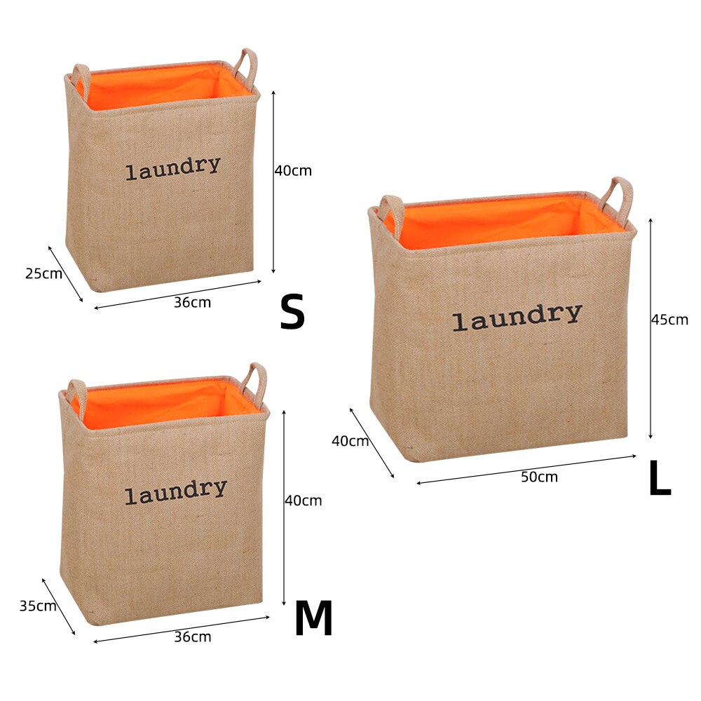 Double tissu EVA vêtements sales panier à linge pliable panier à linge avec poignées carré bac de rangement seau pour la maison jouets 1 pièces