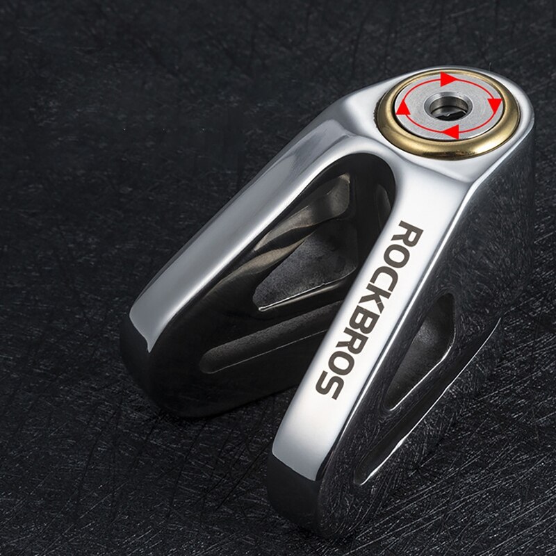 Rockbros fahrrad-scheibenbremsenschloss, wasserdicht, diebstahlsicher, radbremsenschloss für motorräder, roller, fahrzeuge und falträder