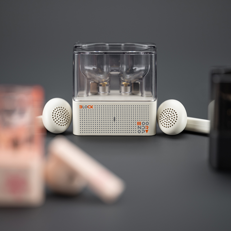 MOONDROP BLOCK High Semi in ear Flath ead Earbuds Bluetooth V5.4 13mm Bass-Enhanced Dynamic Driver Touch Operation