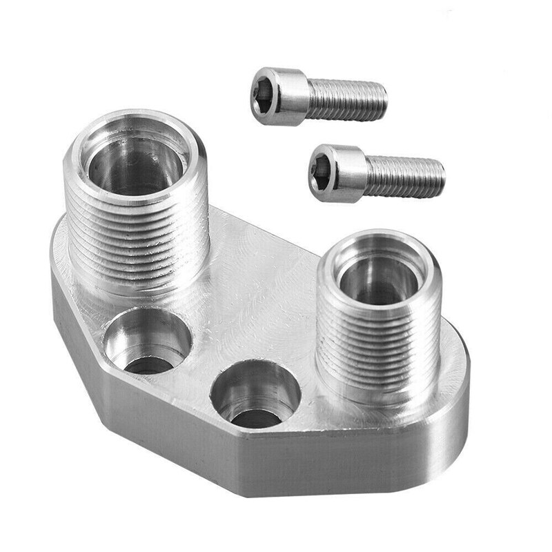 TopBillet Aluminum Precision Works AC Compressor Adapter Fitting with Screws for Sanden SD7B10 7176