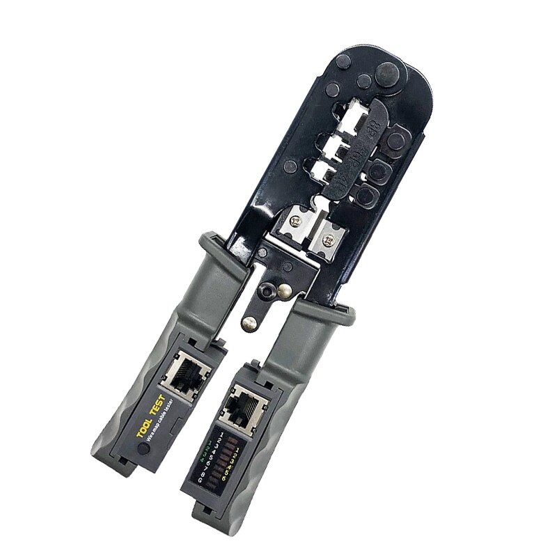 Pince à sertir RJ45, testeur de câble réseau Lan, outil de coupe pour Cat7 Cat6 Cat5 RJ11 RJ12