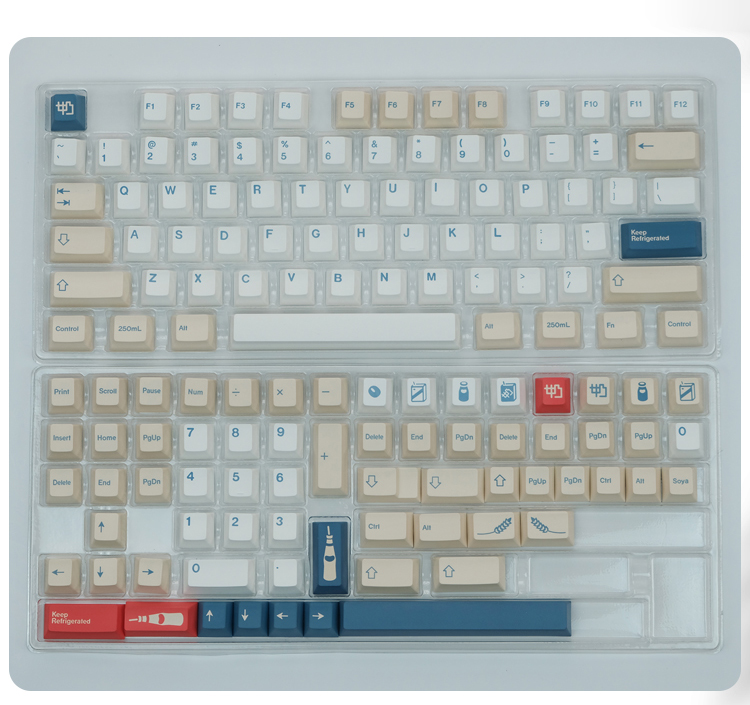 Capuchons de clavier pour MX Swincth, 141 touches, PBT, pour clavier mécanique, avec gravure Cherry grandife, par Sublimation, avec décalage 1,75u/2U: English Version