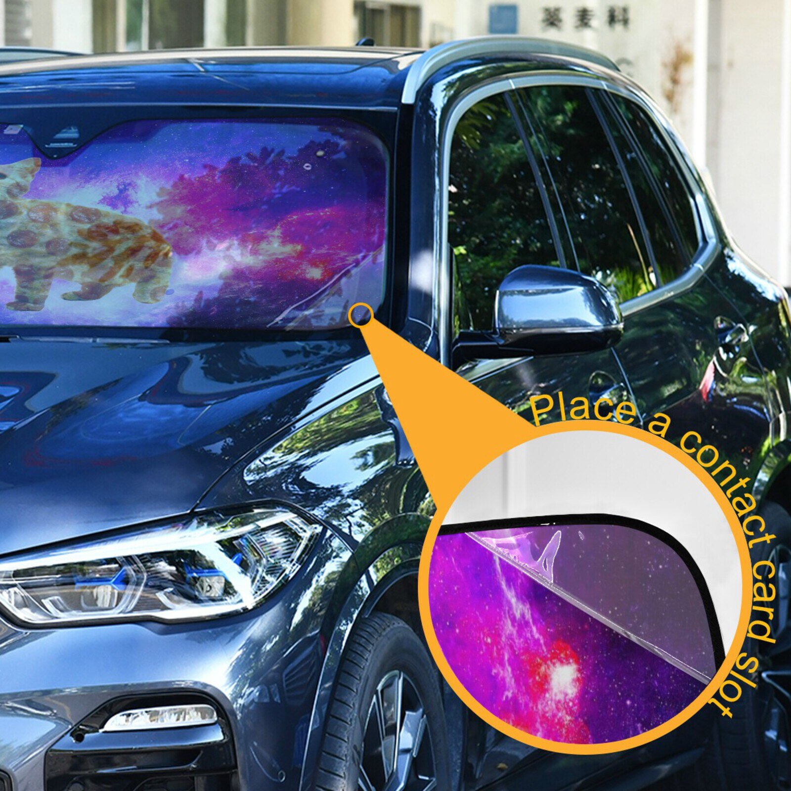 Leuke Kat Persoonlijkheid Voorruit Zonnescherm Car Window Voorruit Cover Zonnescherm Auto Zonneklep Auto-Covers Auto Solar Bescherming