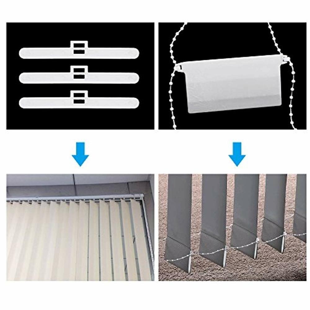 Home Spare Parts Vertical Blind Repair Set Accessories Bottom Weights Roller Curtain Window Ball Chain Connector