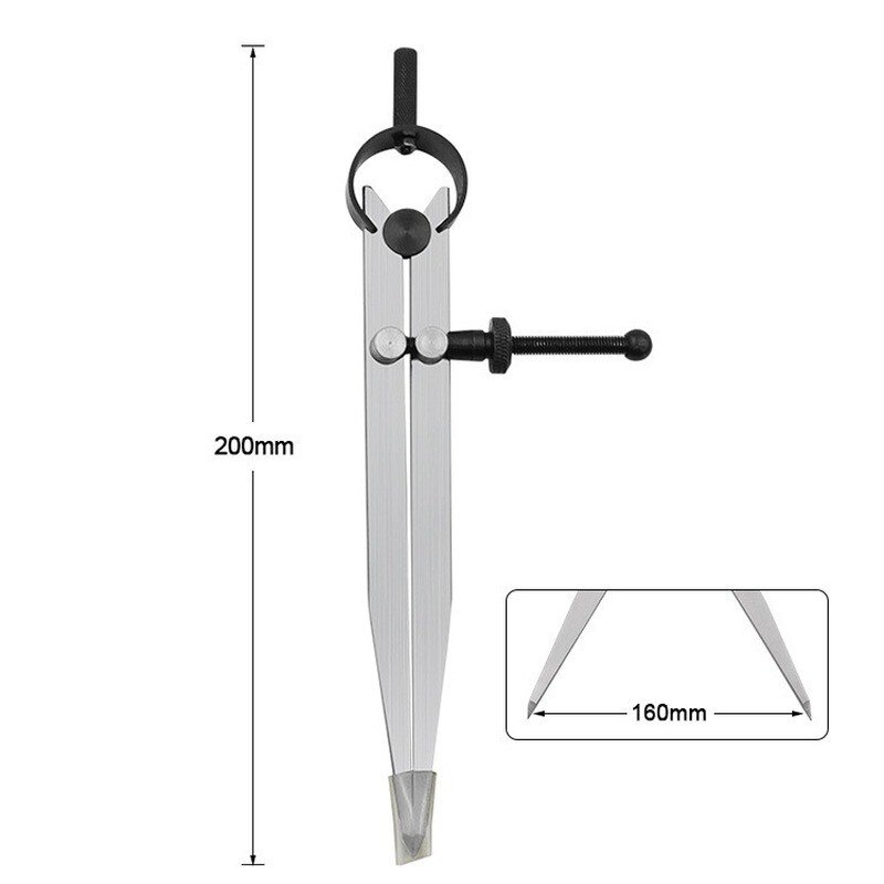 Scriber Flat-leg Spring Scribing Gauge Spacing Gauge Compass Divider Calipers For Metal Workpiece Processing Leather Craft