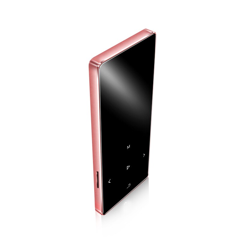 MP4 player with bluetooth Metal mp3 mp4 music player portable MP4 media slim with 1.8 inch touch keys fm radio video Hifi MP 4: Rose gold / 16G plus 16G (TF)