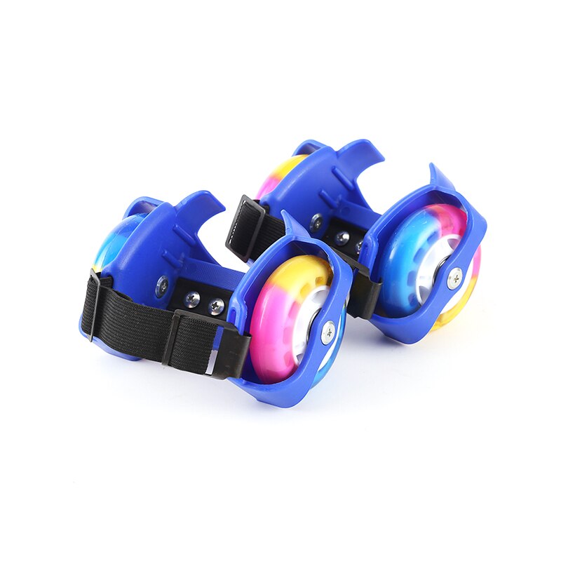 freundlicher Ferse Rad Rollschuh Schuhe Räder Sport Bunte LED Blinkt Kleine Wirbelwind Rolle freundlicher Blinklicht Räder: Blau