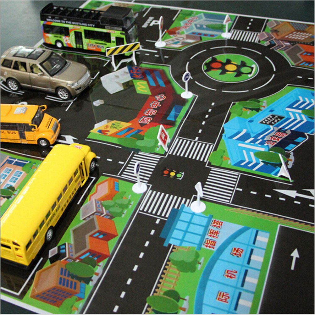 70*70CM Bambini Giocattoli Città PARCHEGGIO Road Map Arrampicata Zerbino Giocattolo