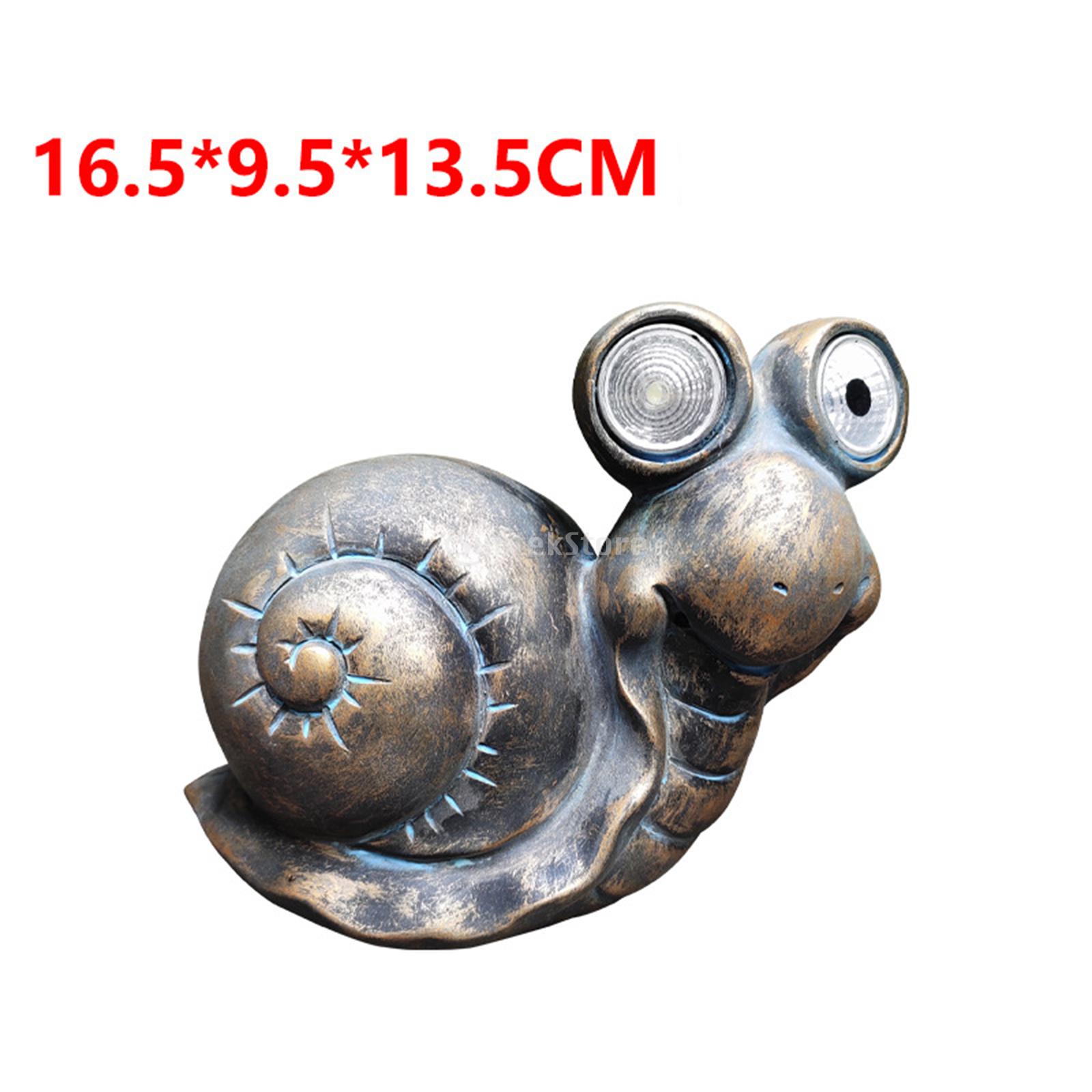 Lampe Solaire Escargot Pour Jardin – Décoration Lumineuse, Panneau Rigide
