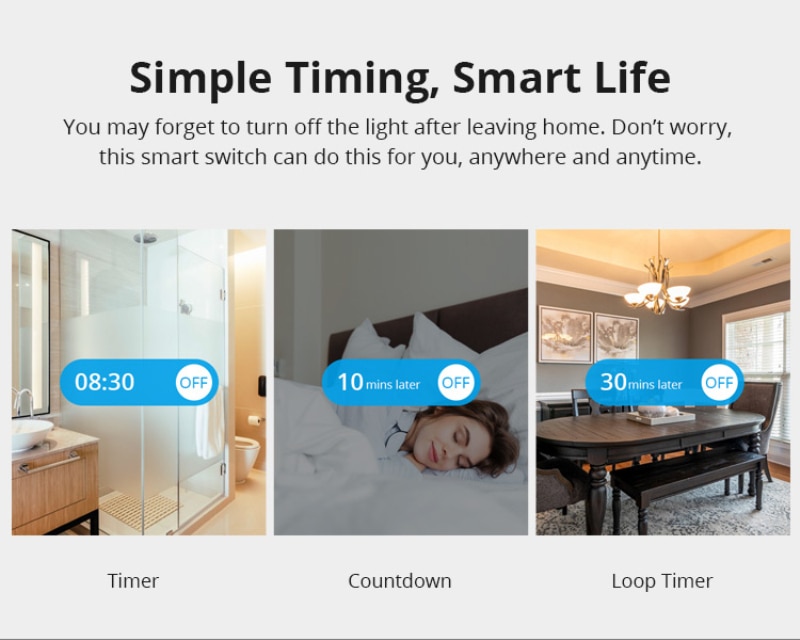 SONOFF MINI Zigbee 3.0 DIY Smart Switch Two Way Switch APP Remote Control Work With SONOFF ZB Bridge Smartthing Alexa Smart Home